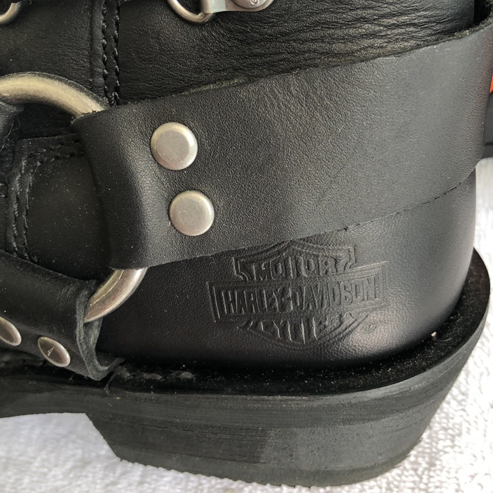 Harley-Davidson Black Lace Up Boots - Picture 15 of 15